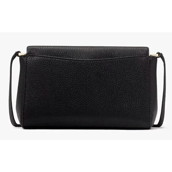 S Kate Spade Leila Mini Zip Crossbody Bag Black Leather Purse KE487 NWT $329 - Picture 3 of 9